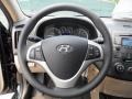 Beige 2012 Hyundai Elantra GLS Touring Steering Wheel