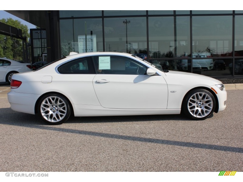 2008 3 Series 328i Coupe - Alpine White / Saddle Brown/Black photo #4