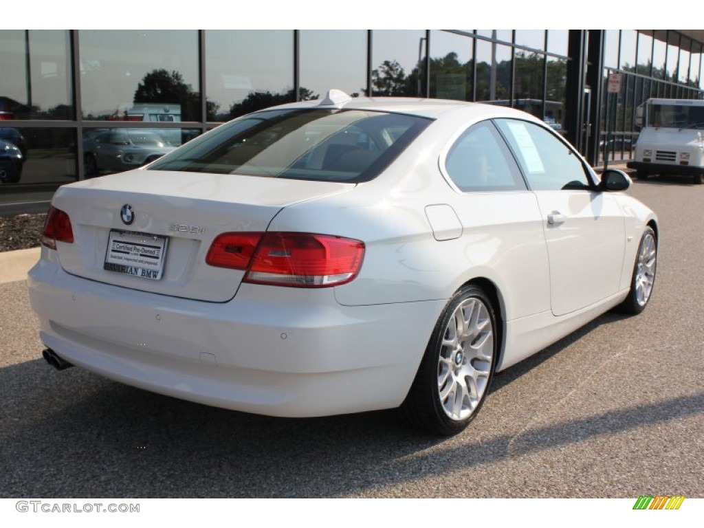 2008 3 Series 328i Coupe - Alpine White / Saddle Brown/Black photo #5