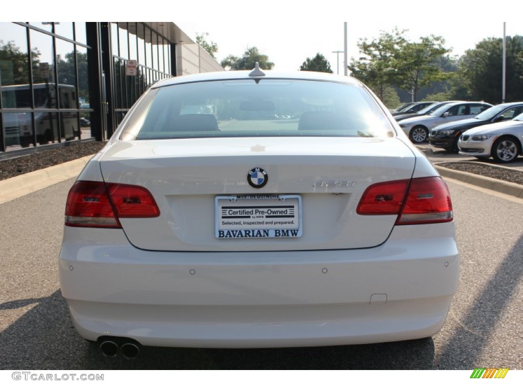 2008 3 Series 328i Coupe - Alpine White / Saddle Brown/Black photo #6