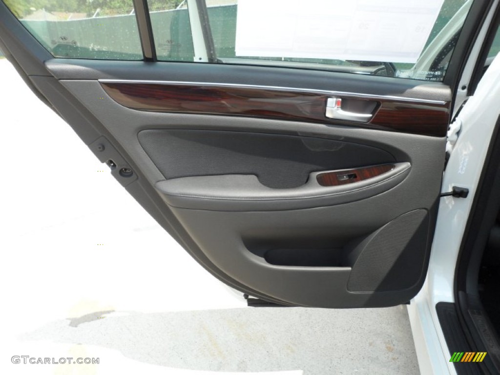 2012 Hyundai Genesis 3.8 Sedan Saddle Door Panel Photo #53616675