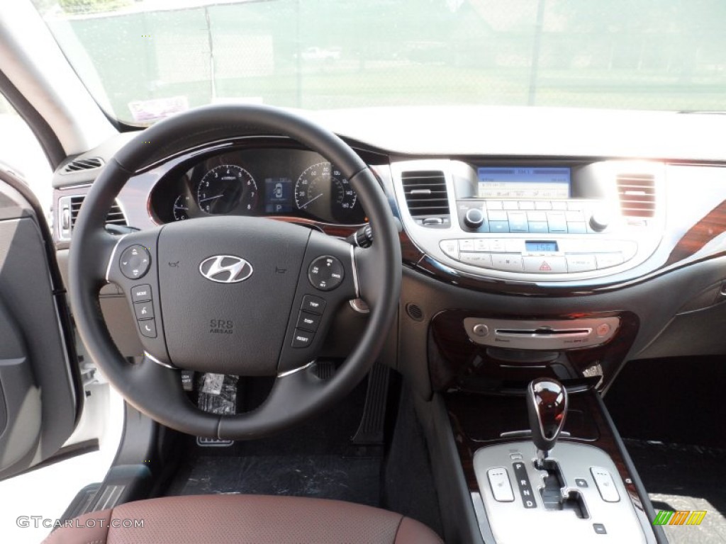 2012 Hyundai Genesis 3.8 Sedan Saddle Dashboard Photo #53616750