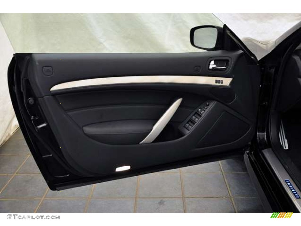 2010 Infiniti G 37 S Sport Convertible Graphite Door Panel Photo #53616981