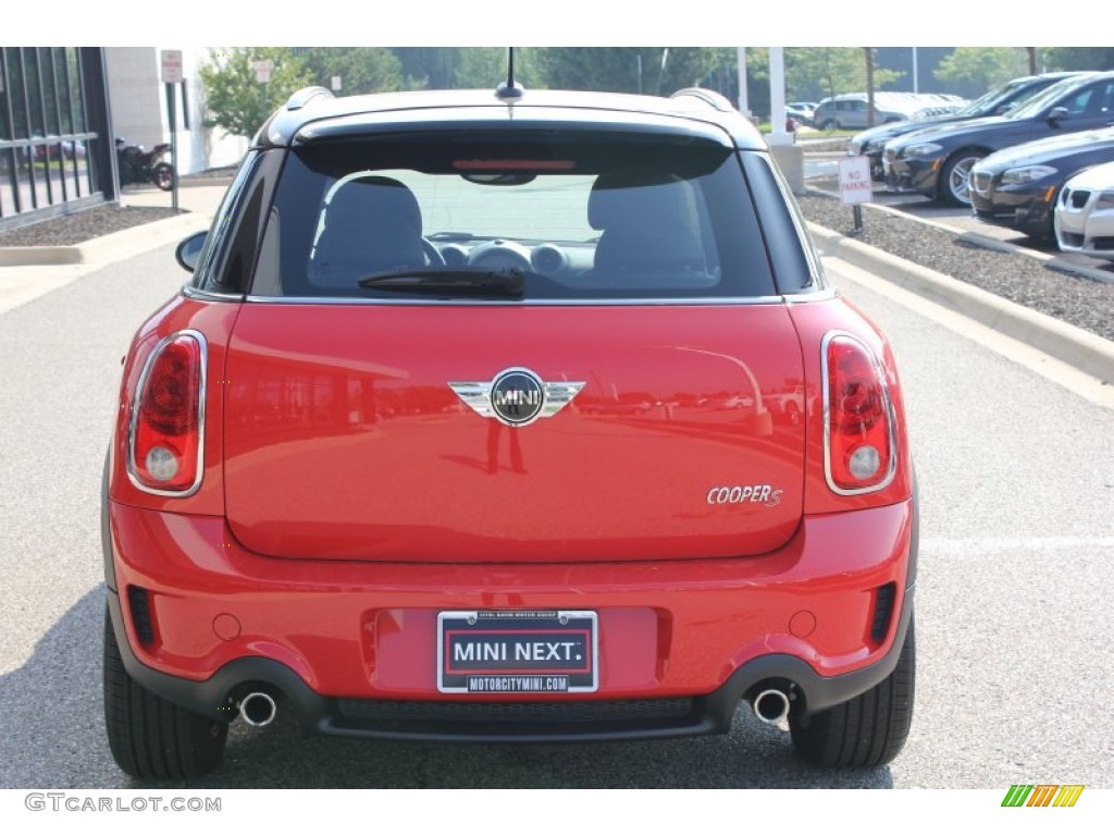 2011 Cooper S Countryman All4 AWD - Pure Red / Carbon Black photo #6