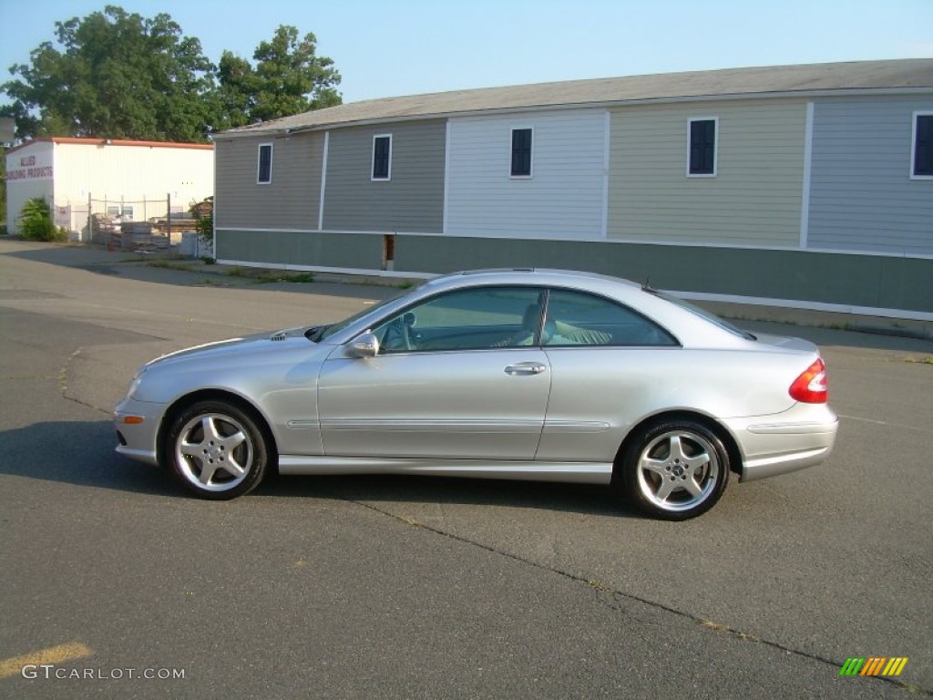 2003 CLK 500 Coupe - Brilliant Silver Metallic / Ash photo #5