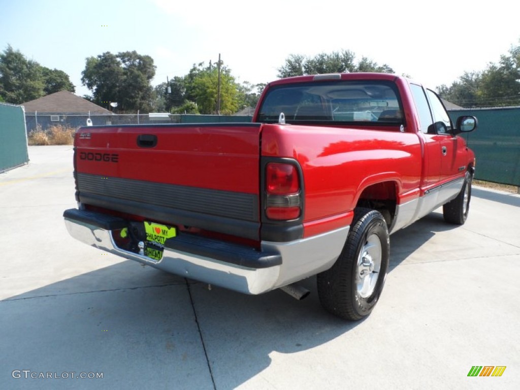 2001 Ram 1500 SLT Club Cab - Flame Red / Agate photo #3