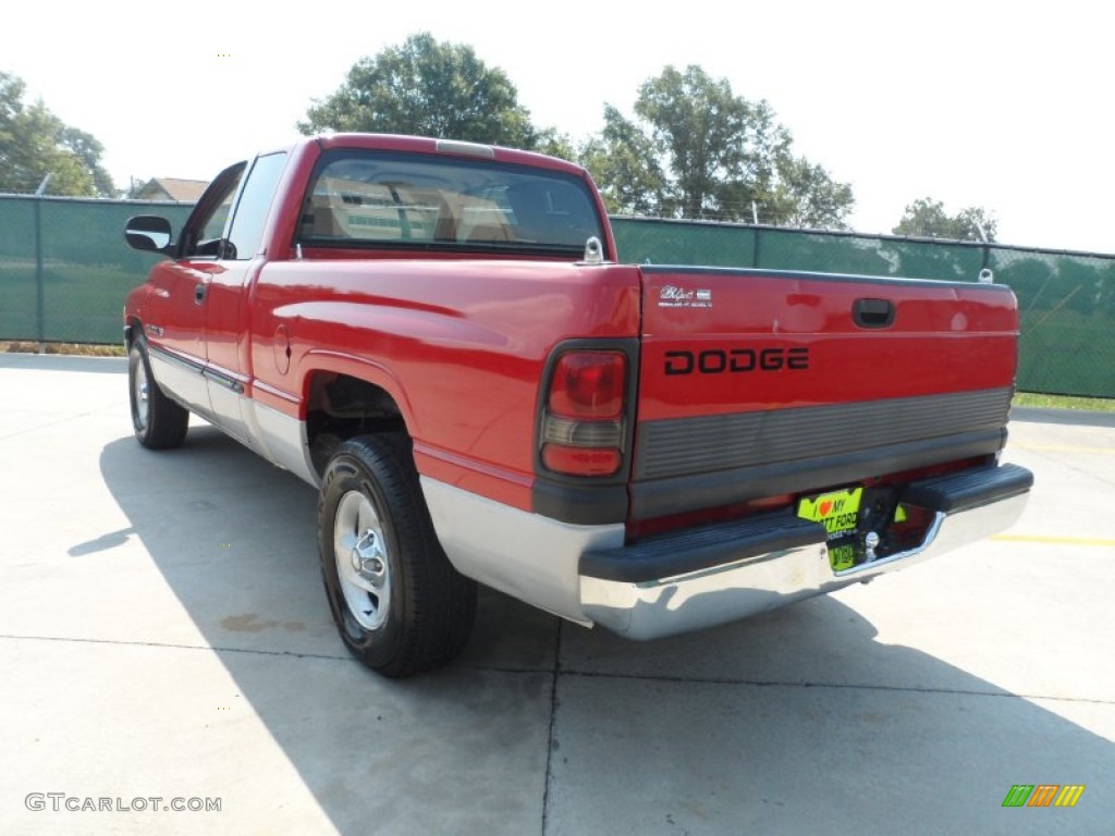 2001 Ram 1500 SLT Club Cab - Flame Red / Agate photo #5