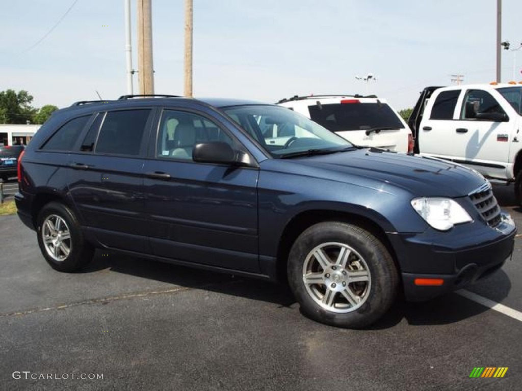 2008 Pacifica LX - Modern Blue Pearlcoat / Pastel Slate Gray photo #2