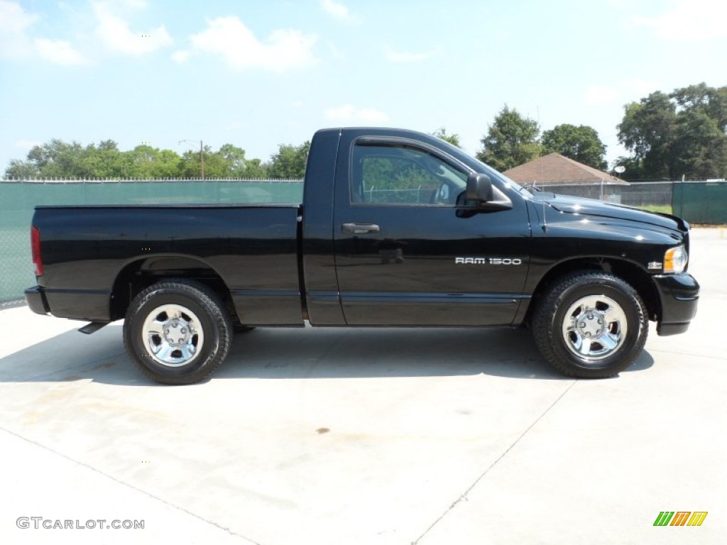 2004 Ram 1500 SLT Regular Cab - Black / Dark Slate Gray photo #2