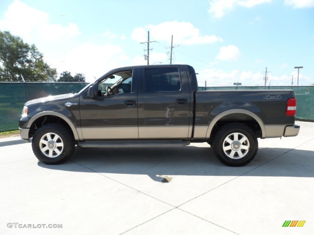 2005 F150 King Ranch SuperCrew 4x4 - Dark Stone Metallic / Castano Brown Leather photo #6