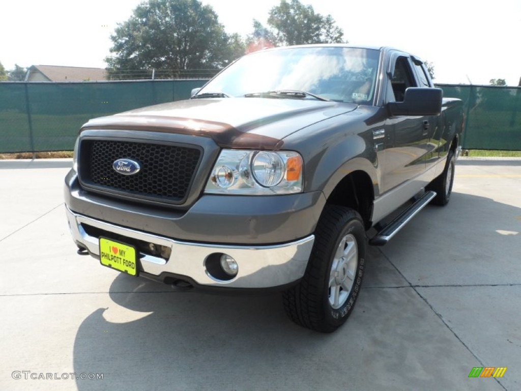 2006 F150 FX4 SuperCab 4x4 - Dark Shadow Grey Metallic / Medium/Dark Flint photo #7