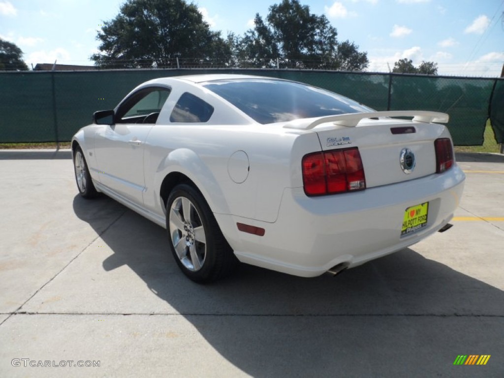 2007 Mustang GT Premium Coupe - Performance White / Black/Red photo #5
