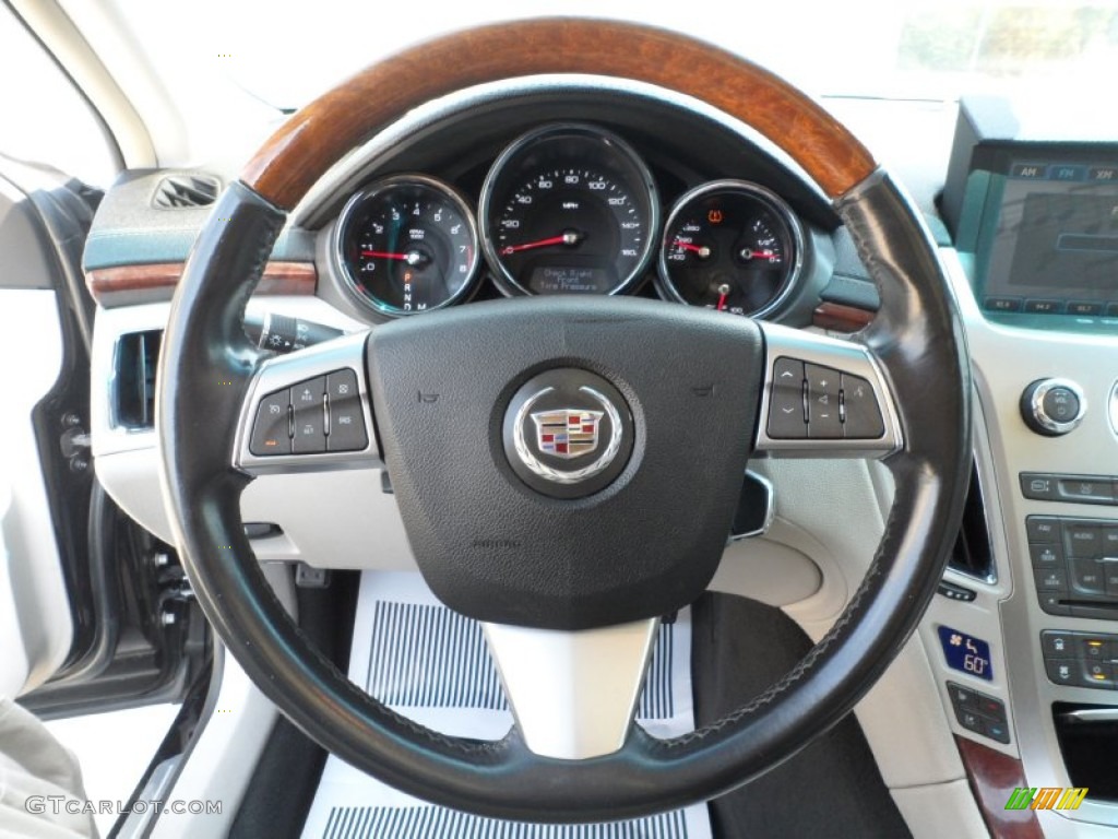 2008 Cadillac CTS Sedan Light Titanium/Ebony Steering Wheel Photo #53620539