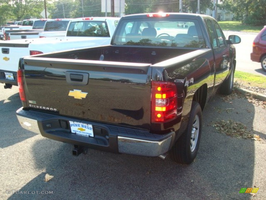 2011 Silverado 1500 LS Extended Cab 4x4 - Black / Ebony photo #2