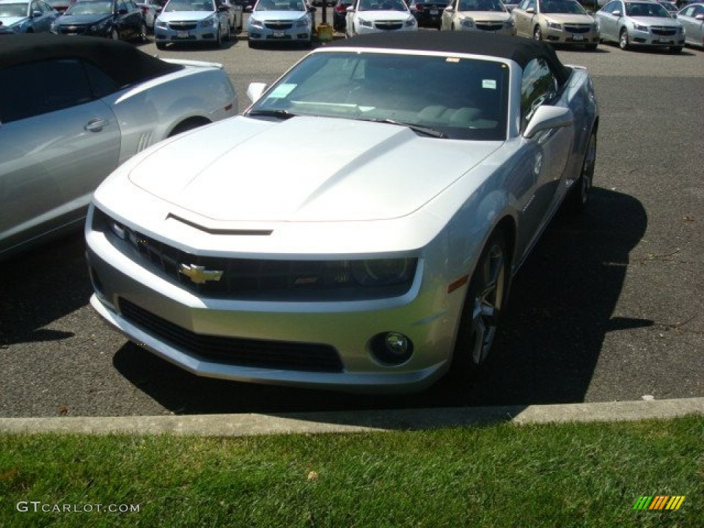 2012 Camaro SS/RS Convertible - Silver Ice Metallic / Black photo #1