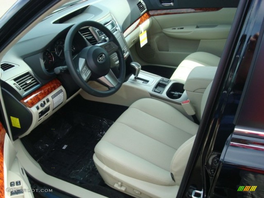 2011 Outback 2.5i Limited Wagon - Crystal Black Silica / Warm Ivory photo #2