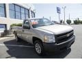 2008 Silver Birch Metallic Chevrolet Silverado 1500 Work Truck Regular Cab  photo #3