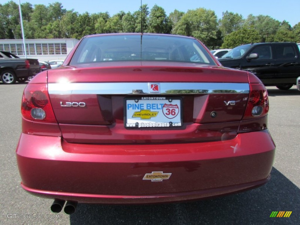 2005 L Series L300 Sedan - Berry Red / Grey photo #6