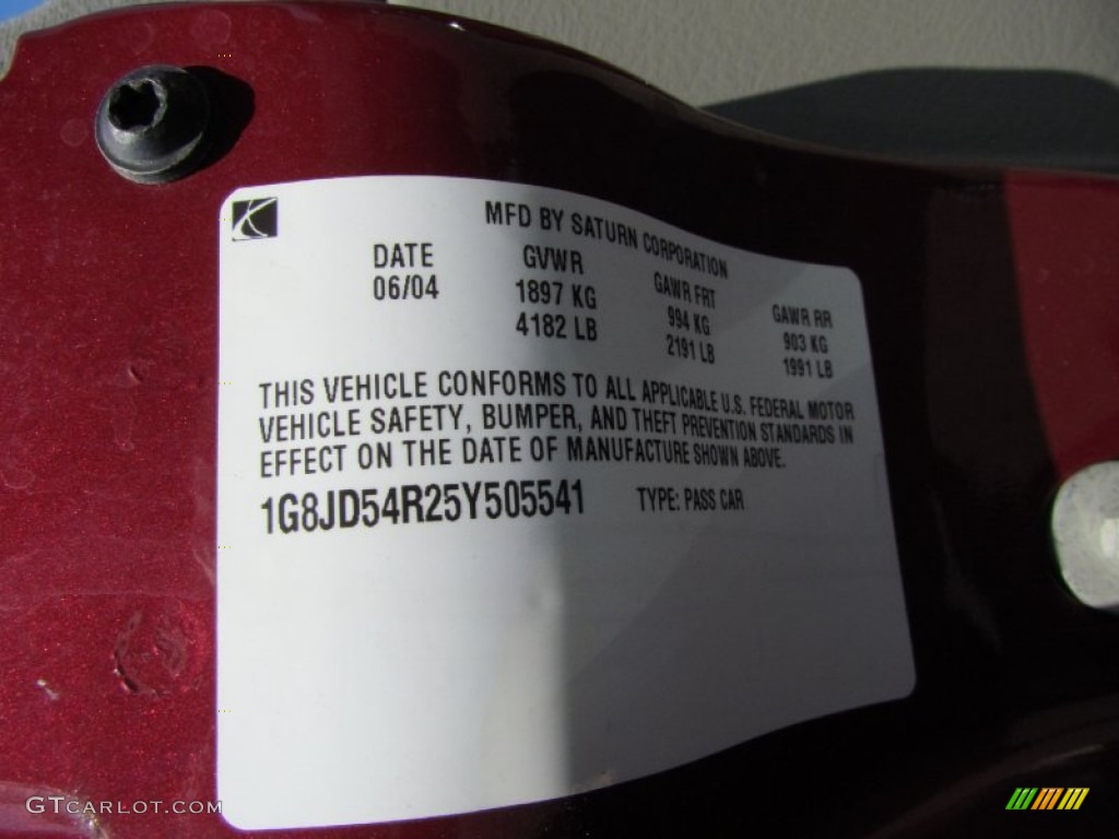 2005 L Series L300 Sedan - Berry Red / Grey photo #12