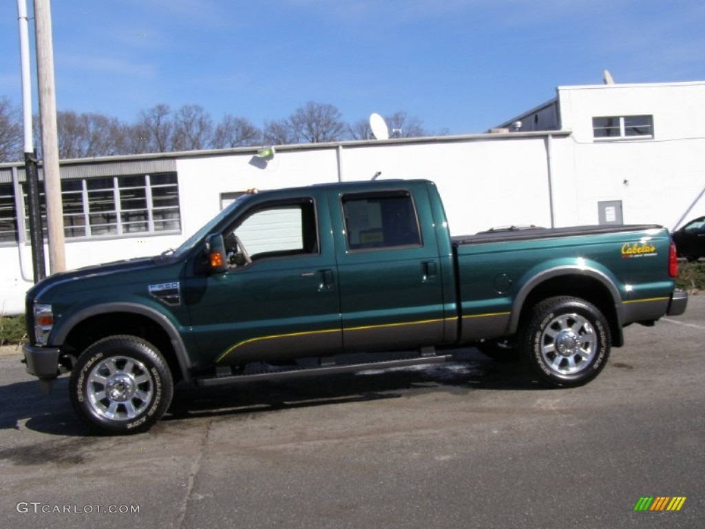 Forest Green Metallic 2009 Ford F250 Super Duty Cabelas Edition Crew Cab 4x4 Exterior Photo #53623792
