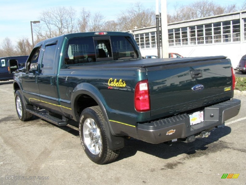 2009 F250 Super Duty Cabelas Edition Crew Cab 4x4 - Forest Green Metallic / Medium Stone/Dark Rust photo #5