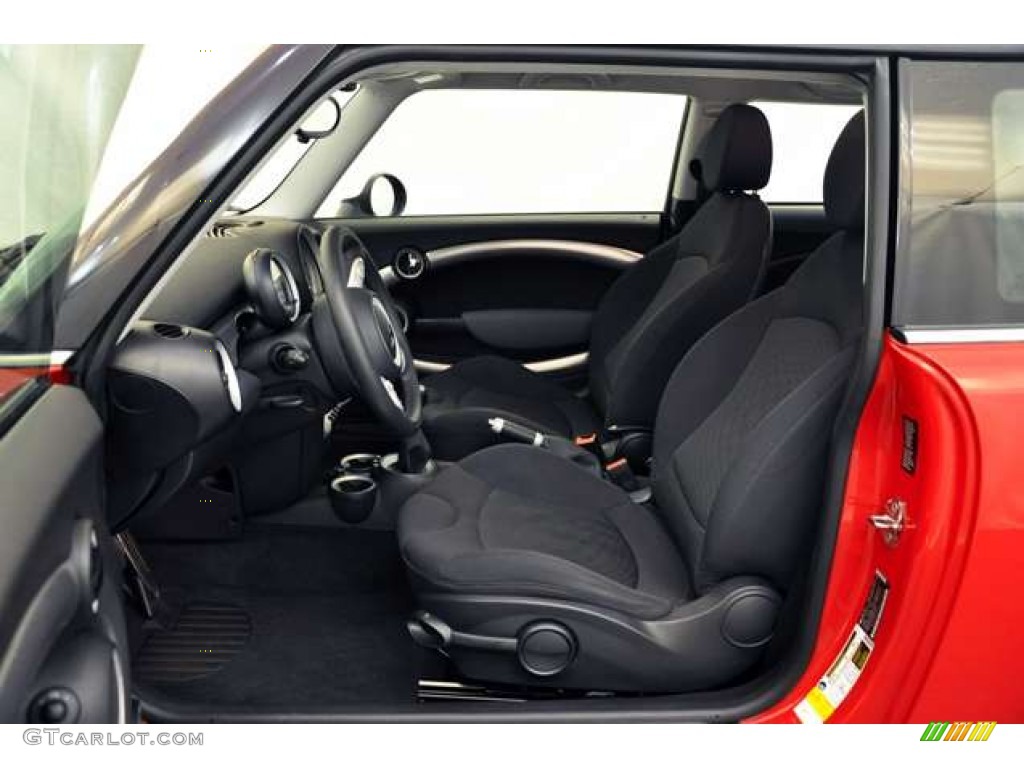 Checkered Carbon Black/Black Interior 2009 Mini Cooper S Hardtop Photo #53624011