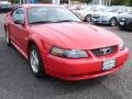 2004 Torch Red Ford Mustang V6 Coupe  photo #3