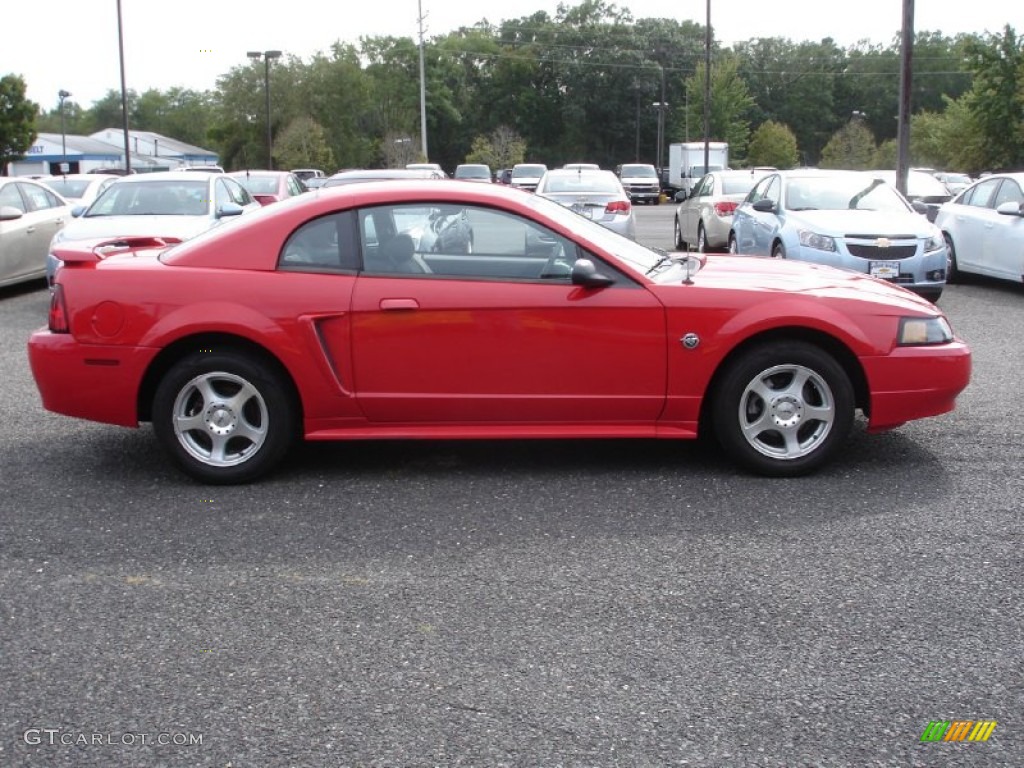 2004 Mustang V6 Coupe - Torch Red / Medium Graphite photo #7