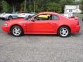 2004 Torch Red Ford Mustang V6 Coupe  photo #9