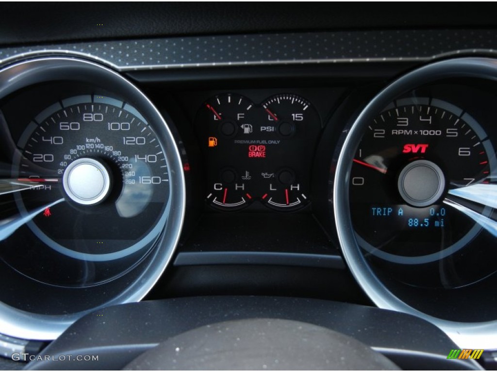 2012 Ford Mustang Shelby GT500 Coupe Gauges Photo #53624883