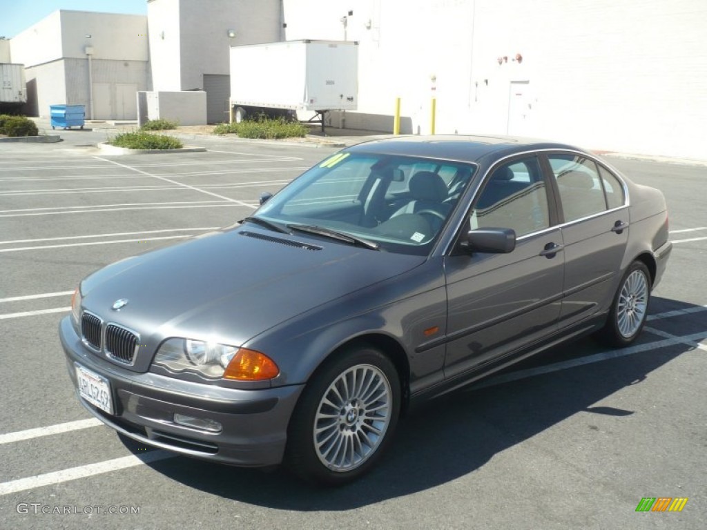 2001 3 Series 330i Sedan - Steel Grey Metallic / Sand photo #3