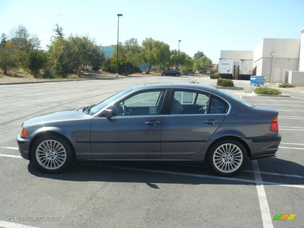 2001 3 Series 330i Sedan - Steel Grey Metallic / Sand photo #4