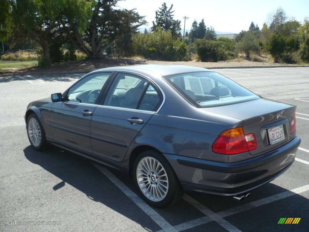 2001 3 Series 330i Sedan - Steel Grey Metallic / Sand photo #5