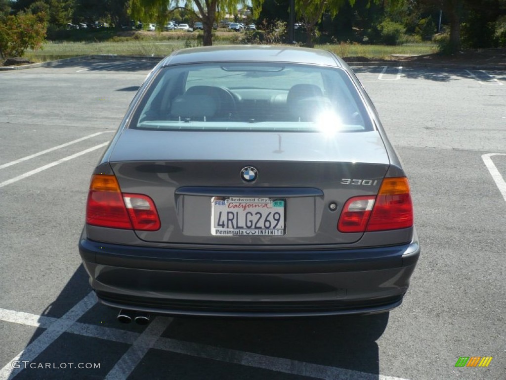 2001 3 Series 330i Sedan - Steel Grey Metallic / Sand photo #6