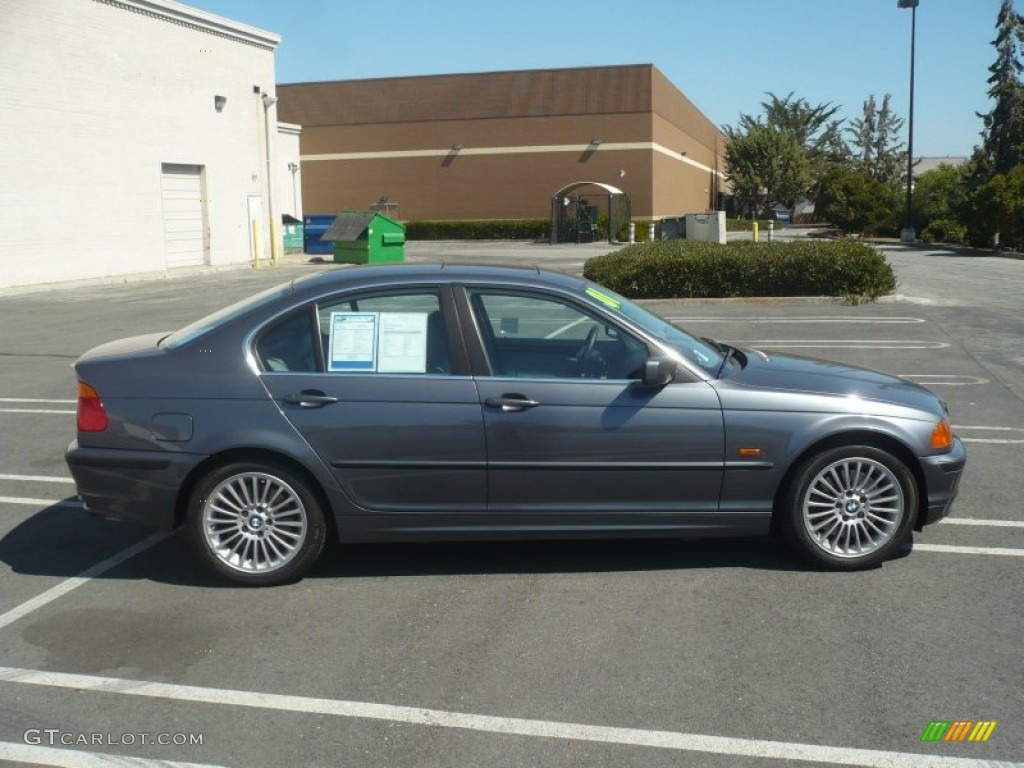 2001 3 Series 330i Sedan - Steel Grey Metallic / Sand photo #8