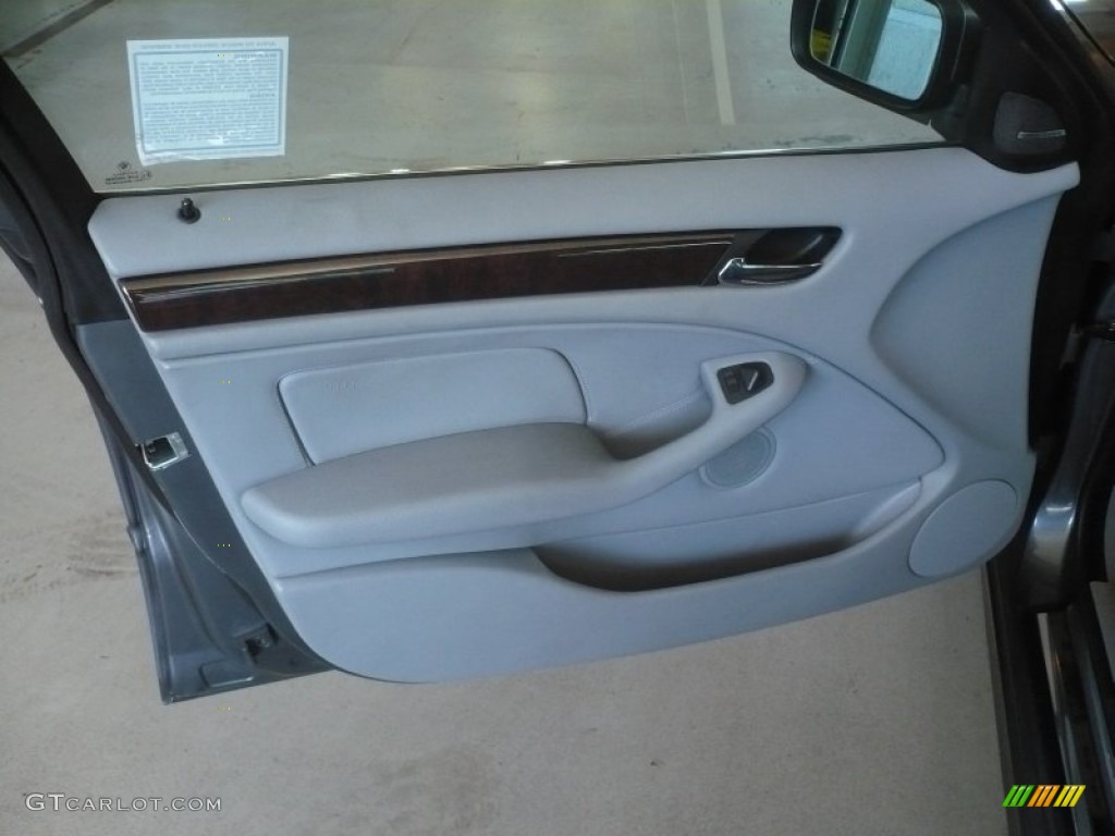 2001 3 Series 330i Sedan - Steel Grey Metallic / Sand photo #12