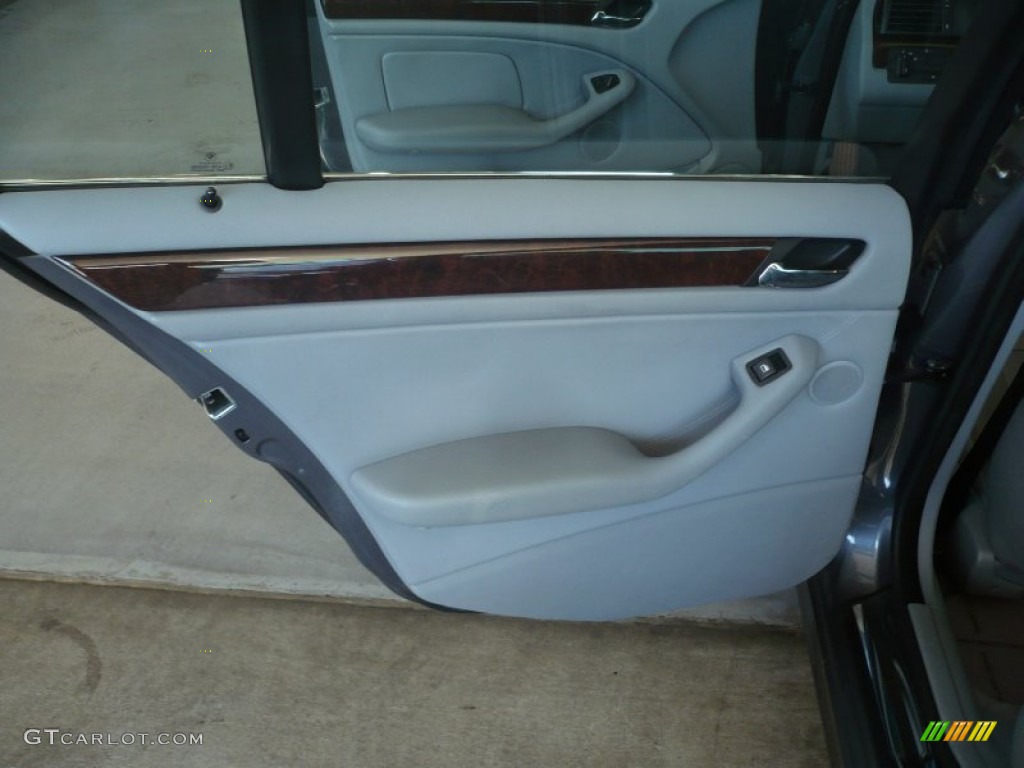 2001 3 Series 330i Sedan - Steel Grey Metallic / Sand photo #14