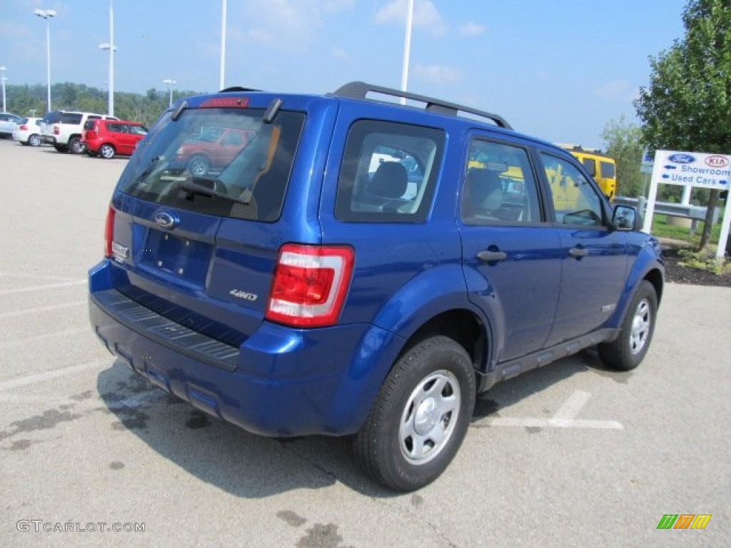 2008 Escape XLS 4WD - Vista Blue Metallic / Stone photo #9