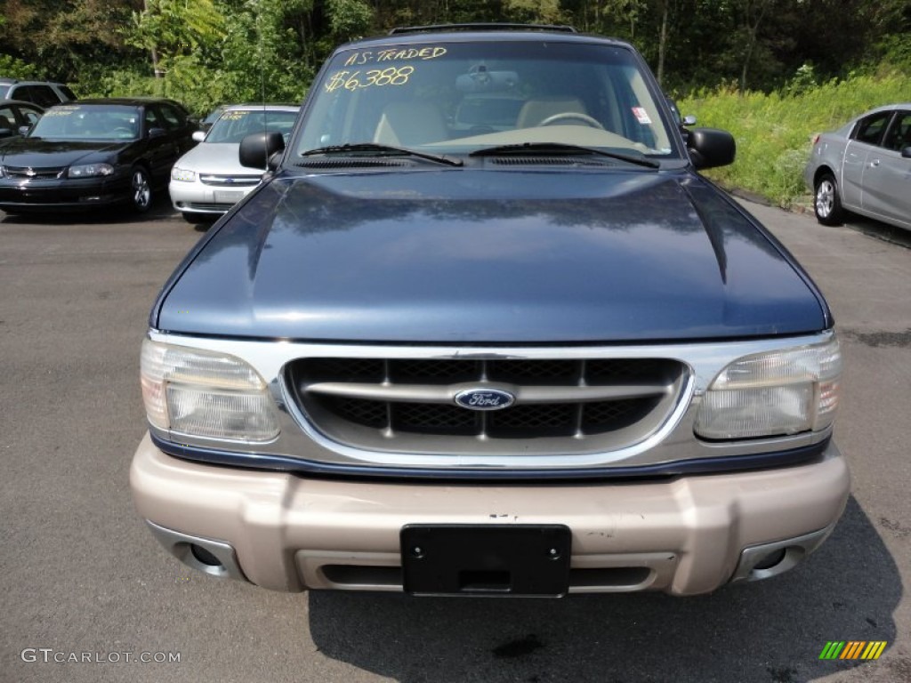 2001 Explorer Eddie Bauer 4x4 - Medium Wedgewood Blue Metallic / Medium Prairie Tan photo #2