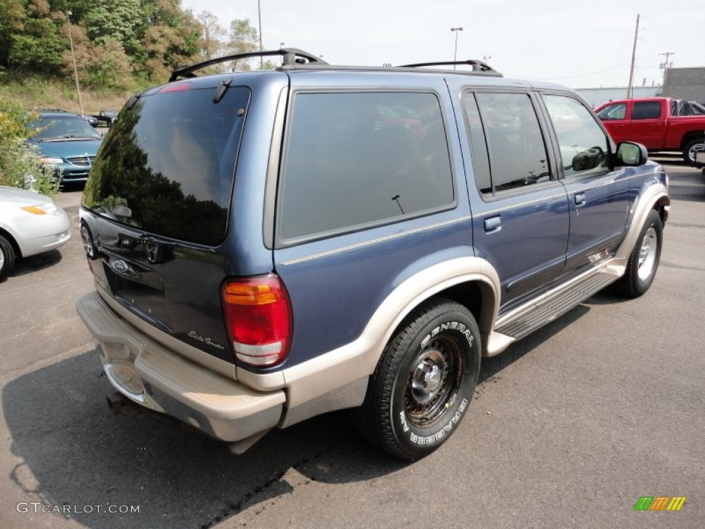 2001 Explorer Eddie Bauer 4x4 - Medium Wedgewood Blue Metallic / Medium Prairie Tan photo #6
