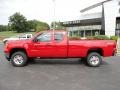 2011 Fire Red GMC Sierra 2500HD Work Truck Extended Cab 4x4  photo #2