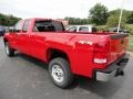 2011 Fire Red GMC Sierra 2500HD Work Truck Extended Cab 4x4  photo #3