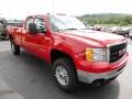 2011 Fire Red GMC Sierra 2500HD Work Truck Extended Cab 4x4  photo #6