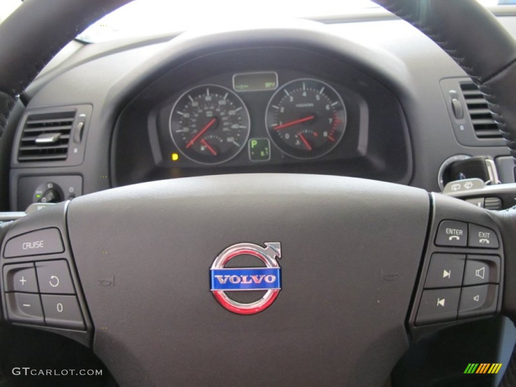 2012 Volvo C30 T5 Off Black/Blonde Steering Wheel Photo #53628350