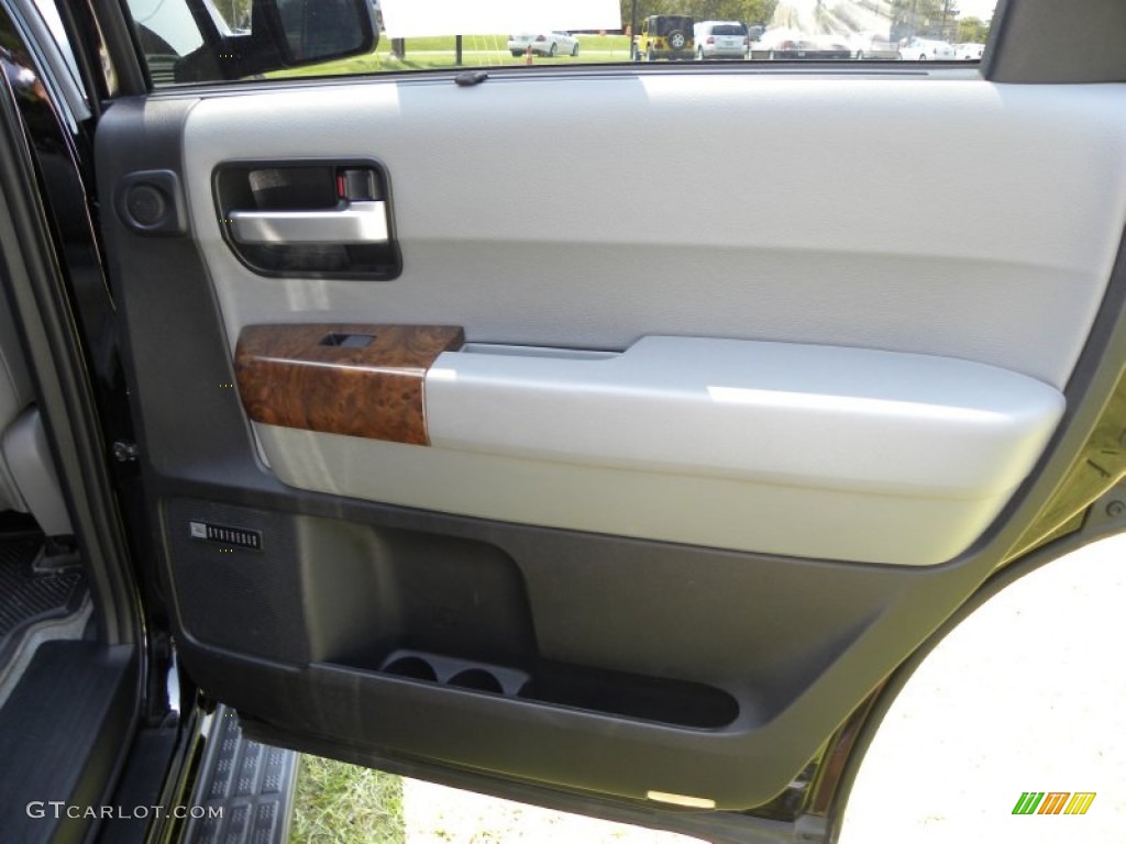 2010 Toyota Sequoia Platinum 4WD Graphite Door Panel Photo #53628746