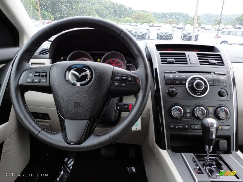 2010 Mazda CX-9 Touring AWD Sand Dashboard Photo #53629805