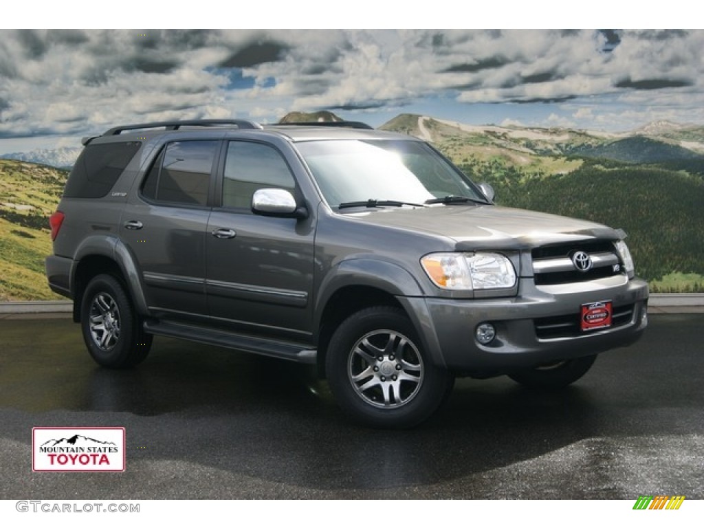 2007 Sequoia Limited 4WD - Phantom Gray Pearl / Light Charcoal photo #1
