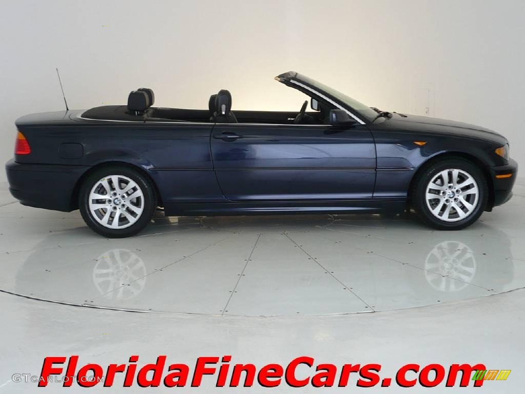 2004 3 Series 325i Convertible - Orient Blue Metallic / Black photo #4