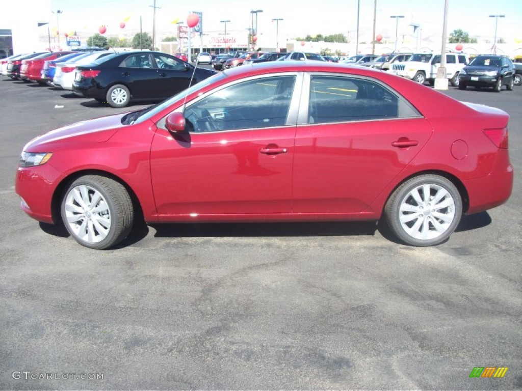 Spicy Red 2012 Kia Forte SX Exterior Photo #53630369