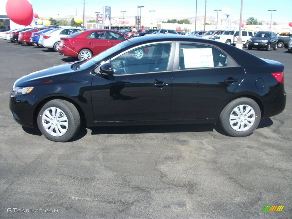 Ebony Black 2012 Kia Forte EX Exterior Photo #53630689